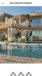 Mobile Screenshot of aaaprivatemoney.com